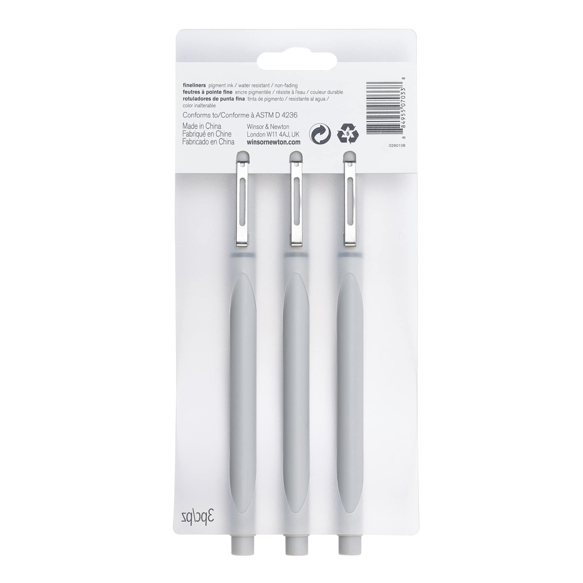 Winsor & Newton® 3 Cool Grey Fineliner Set